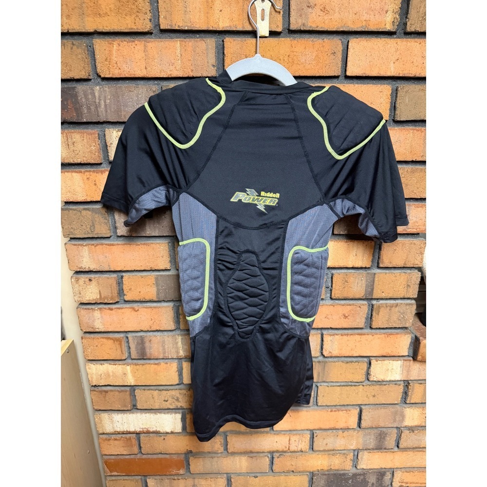 Riddell Power Adult Small Football Padded Compression Shirt Integrated Pads